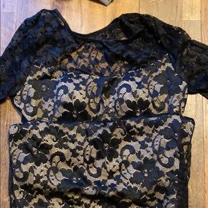 Black lace dress